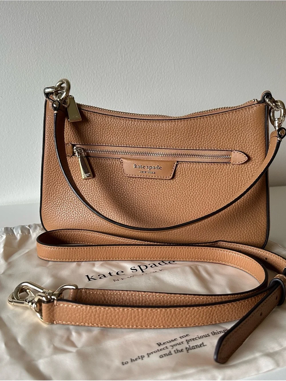 kate spade Hudson Pebbled Leather Convertible Crossbody Bag